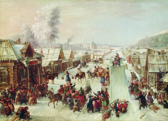 Леонид Соломаткин. Масленица. 1878