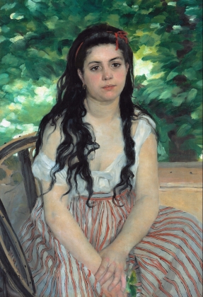 Пьер Огюст Ренуар. Летом. Цыганка. 1868