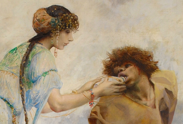 Люк-Оливье Мерсон. «Слеза за каплю воды» («Собор Парижской Богоматери»), деталь 1. 1903