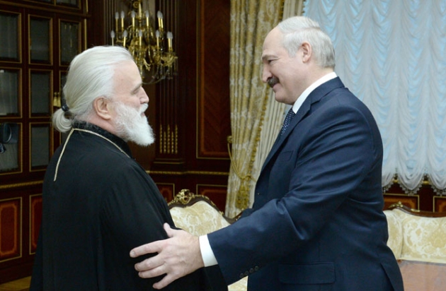 Митрополит Минский и Заславский Павел и Александр Лукашенко