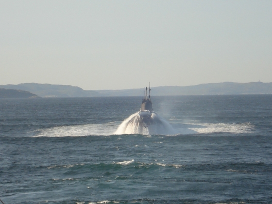 Всплытие подводной лодки проекта  671  «Ёрш»