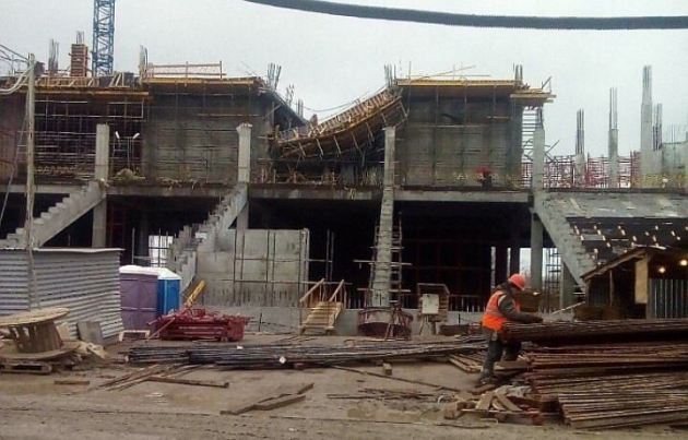 Рухнувшее перекрытие на стройплощадке стадиона «Волгоград-Арена»