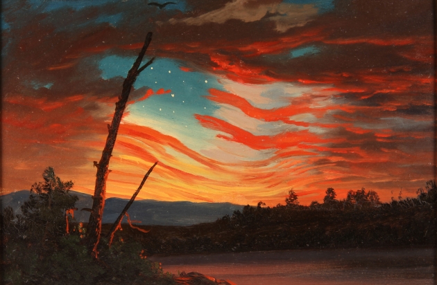Фредерик Черч. Наш флаг на небе. 1861