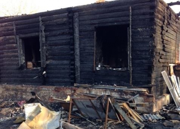 Дом Светланы Колесниковой после пожара