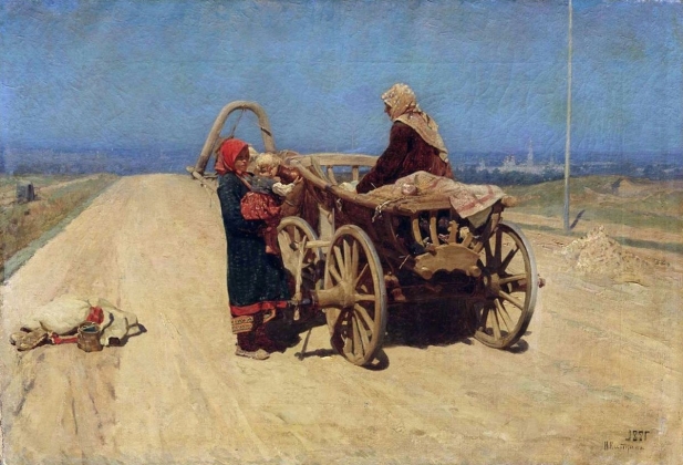 Николай Касаткин. Переселенцы. 1881