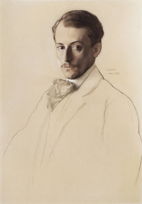Константин Андреевич Сомов. Портрет Е.Е.Лансере. 1907