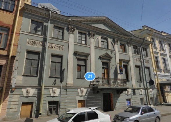 Дом Брюллова. Скриншорт «Яндекс. Карты»