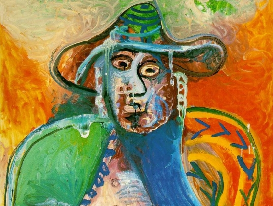 Пабло Пикассо. Усаженный человек (фрагмент). 26.09.1970