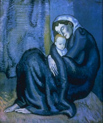 Пабло Пикассо. Мать с ребенком. 1902