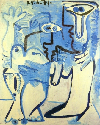Пабло Пикассо. Мужчина и женщина. 1971