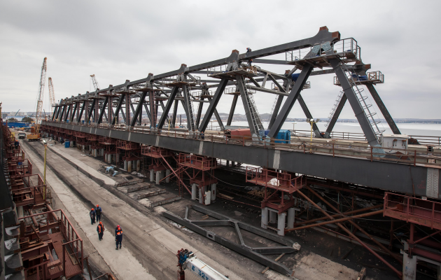 Строительство Керченского моста 