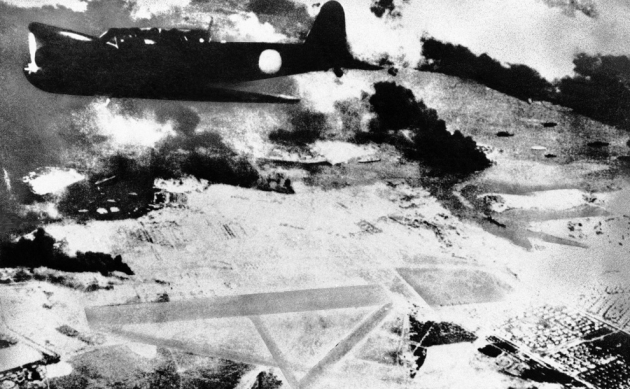 Японская авиация атакует. Вторая мировая война