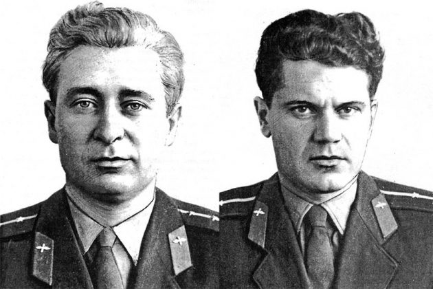 Капитан Борис Владиславович Капустин и старший лейтенант Юрий Николаевич Янов 