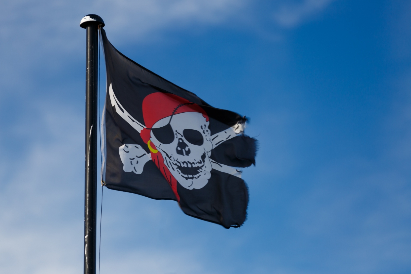 Пиратский флаг в стиле дизельпанк/стимпанк | Пикабу