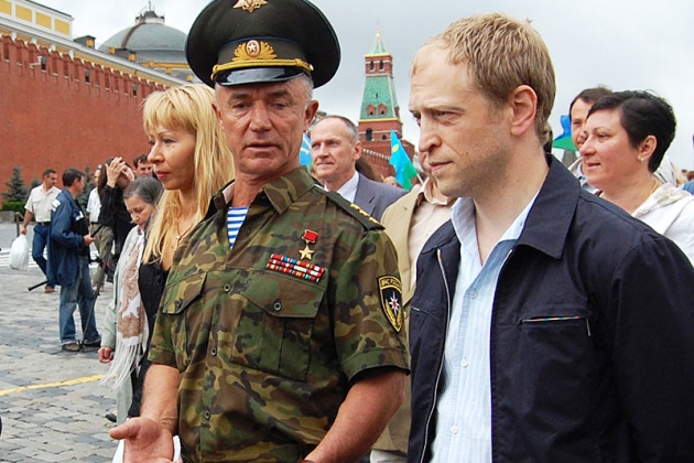Валерий Востротин (слева) на Красной площади
