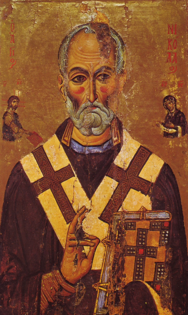 Николай Чудотворец. Икона из монастыря Святой Екатерины, XIII век