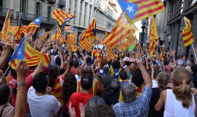 Сторонники независимости Каталонии 