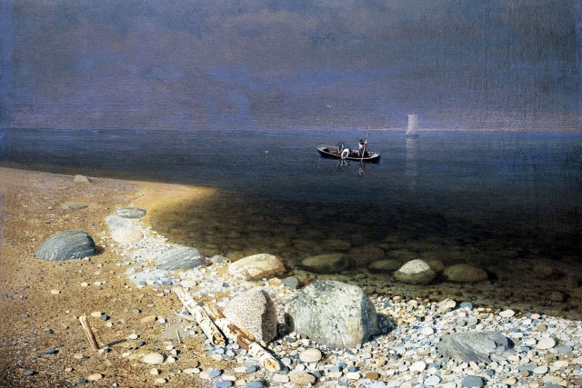 Архип Куинджи. Ладожское озеро (фрагмент). 1873
