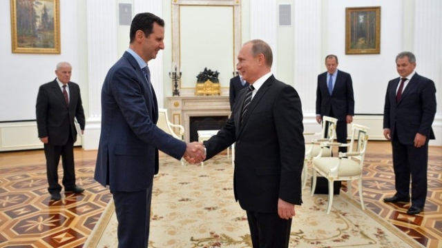 Встреча Влвдимира Путина с Президентом Сирии Башаром Асадом в Москве. 2015