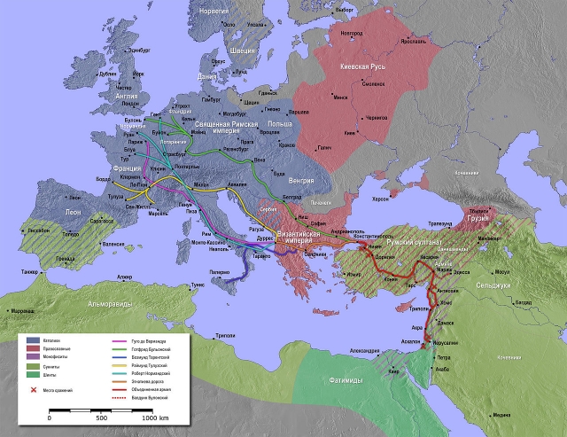 Первый крестовый поход европейский феодалов