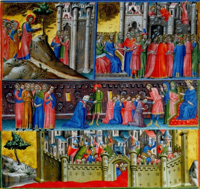 Резня во время штурма Иерусалима в 1099 году. Миниатюра, XIII век