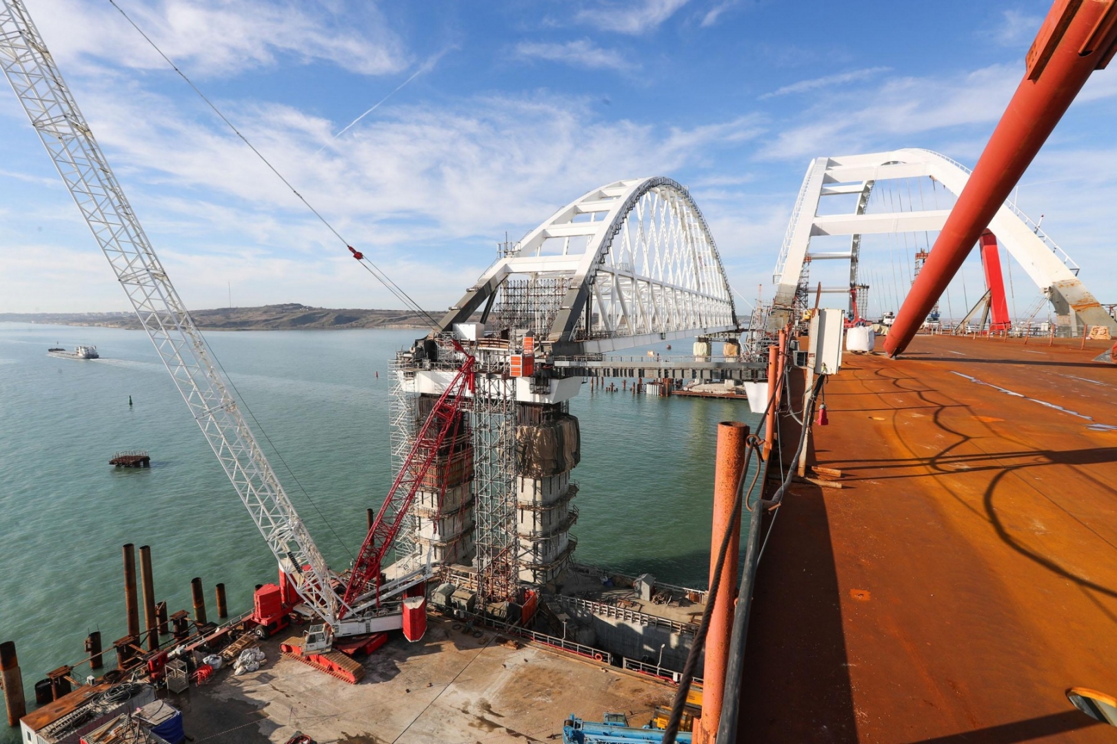 Конструкция Крымского моста через Керченский пролив