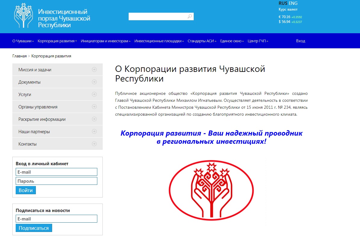 Созданная главой Чувашии «Корпорация развития» приносит убытки