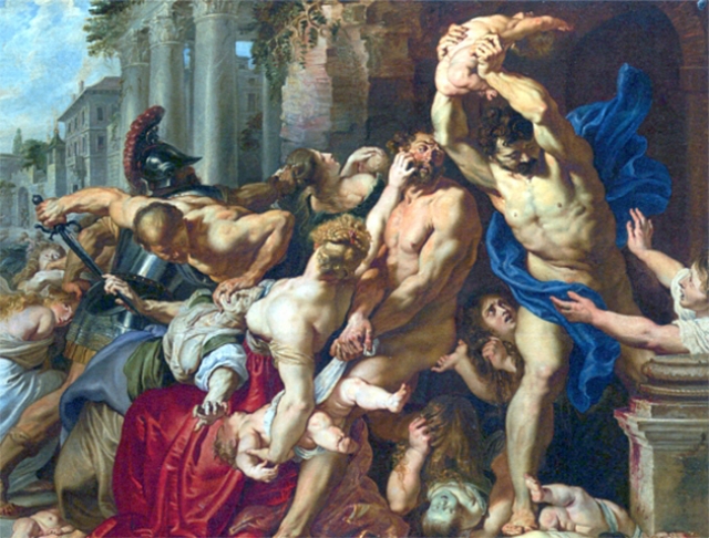 Питер Пауль Рубенс. Избиение младенцев (фрагмент). 1612