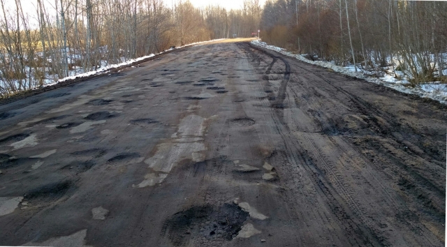 Тот самый опасный участок дороги в Холмском районе