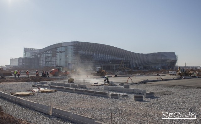 Строительная площадка нового терминала аэропорта «Симферополь»