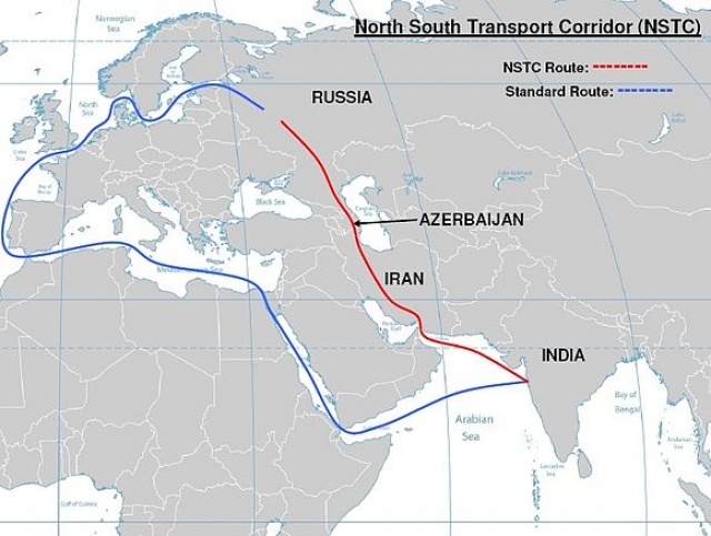 Карта коридора «Север – Юг»