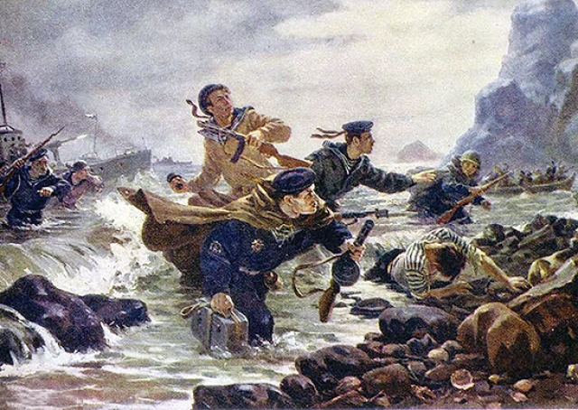 Андрей Плотнов. Десант на Курильских островах. 1948
