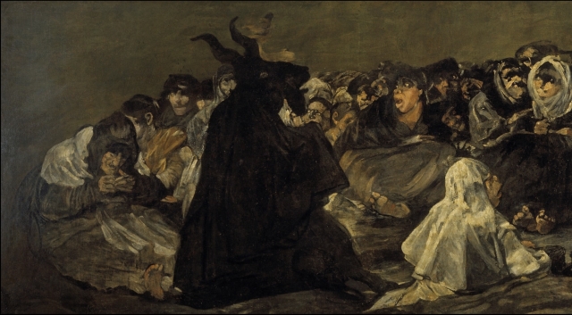 Франсиско Гойя. Шабаш ведьм (фрагмент). 1823