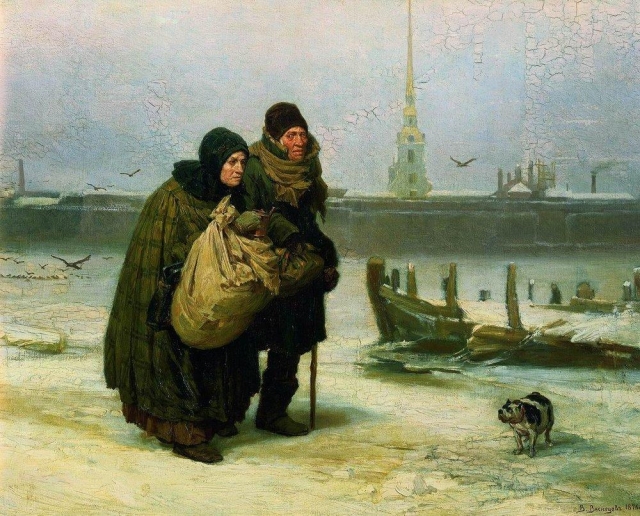 Виктор Васнецов. С квартиры на квартиру. 1876