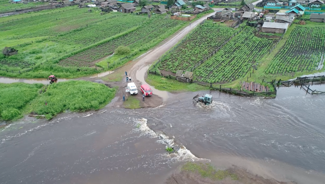 Наводнение в Забайкалье: реки вышли из берегов