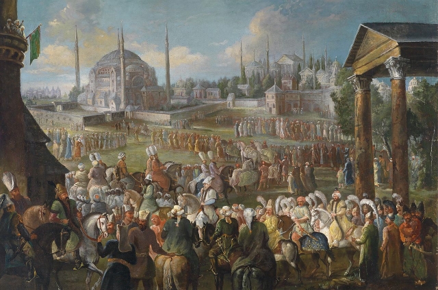 Жан Батист ван Мур. Шествие Султана в Стамбуле. 1737