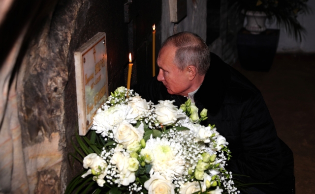 Президент России посетил Псково-Печерский монастырь