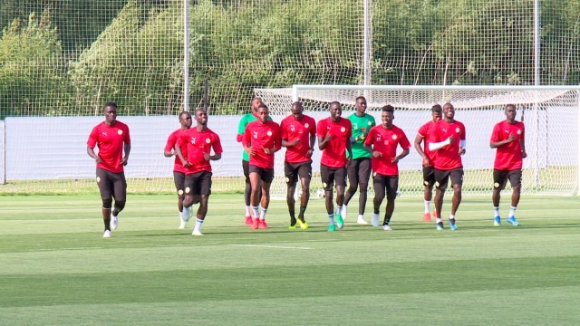 Сборная команда Сенегала по футболу тренировалась к матчам ЧМ-2018 на  базе в Калуге
