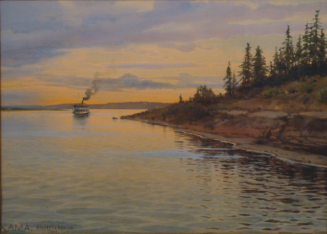 Бенуа Альберт Николаевич (1852-1936). Река Кама. 1908