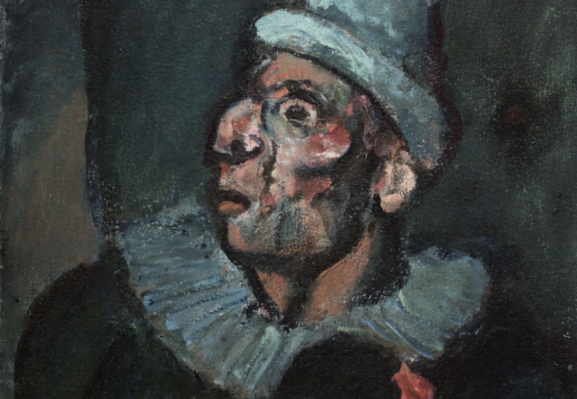Жорж Руо. Безумный клоун (фрагмент). 1907