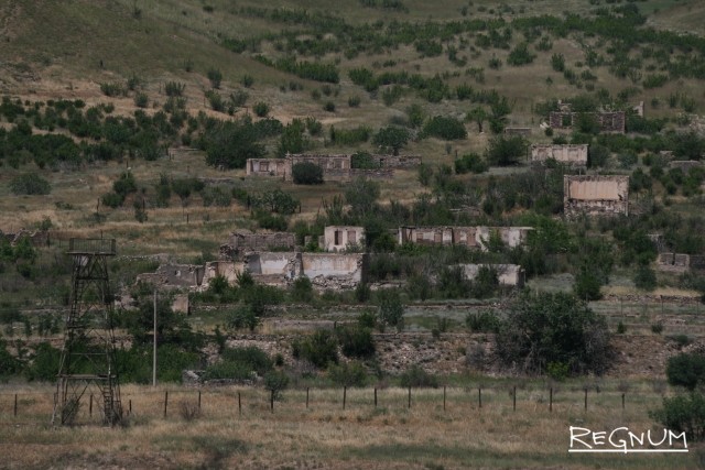 Граница непризнанной Нагорно-Карабахской республики с Ираном 