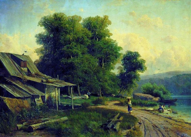 Александр Федоров. Пейзаж.Парголово.1868
