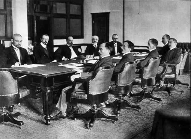 Переговоры в Портсмуте перед подписание мирного договора. 1905