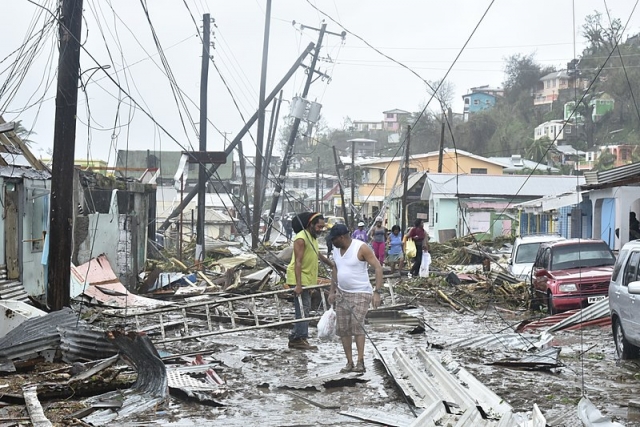 Разрушения в Пуэрто-Рико после урагана Мария