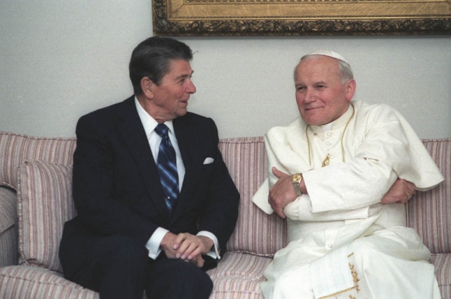 Рональд Рейган и Иоанн Павел II