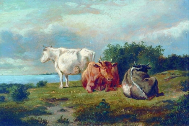 Михаил Клодт. Три коровы