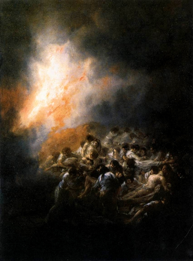 Франсиско Гойя. Пожар, огонь в ночи. 1793
