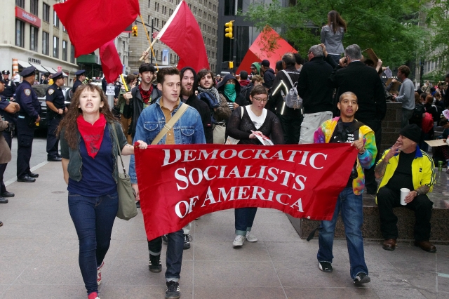 Демократические социалисты Америки на Occupy Wall Street 