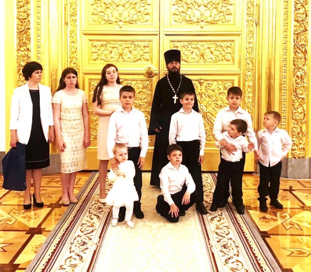 Семья Тайченачевых на приёме в Кремле