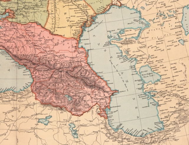 Каспий на старой карте